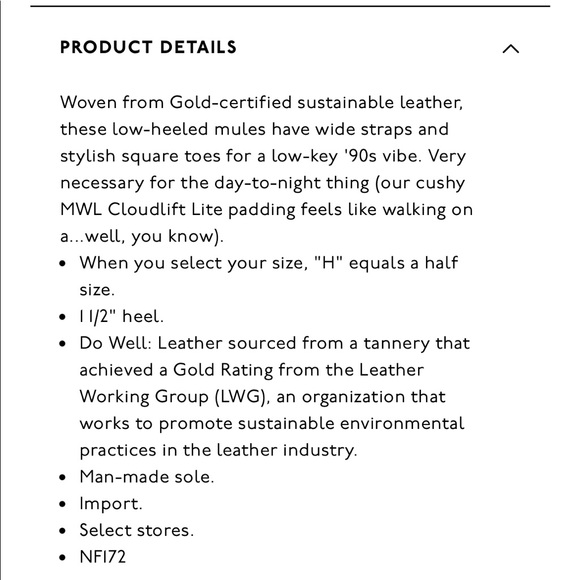 đź’°SOLDđź’°Madewell Cassady Mule Leather - Picture 6 of 6